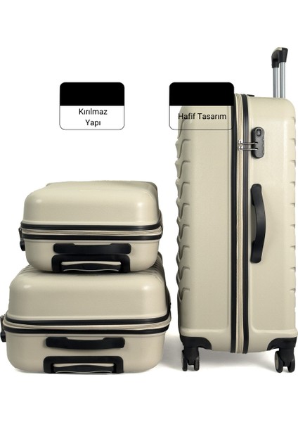 Lora Pp (Polipropilen) Kırılmaz Valiz, Orta Boy&büyük Boy modelleri