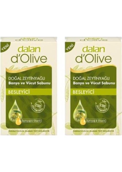 2 Adet Dalan Besleyici Zeytinyağlı Sabun 200 gr
