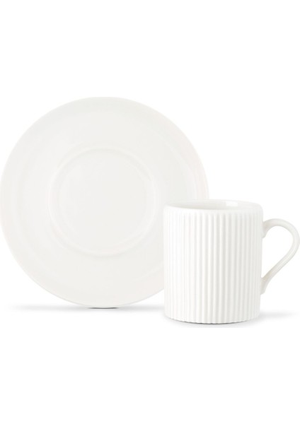 Ligne Porselen Kahve Fincan Seti 6 Parça Zarif Beyaz Renk Özel Tasarım Şık Model fırsatları