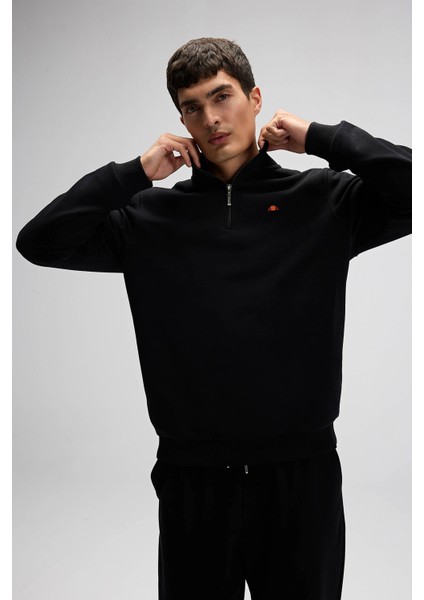 Pamuklu Regular Fit Yarım Fermuarlı Dik Yaka Sweat Erkek Sweat EM580 fiyatları