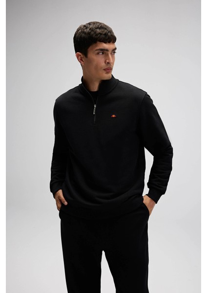 Pamuklu Regular Fit Yarım Fermuarlı Dik Yaka Sweat Erkek Sweat EM580 modelleri