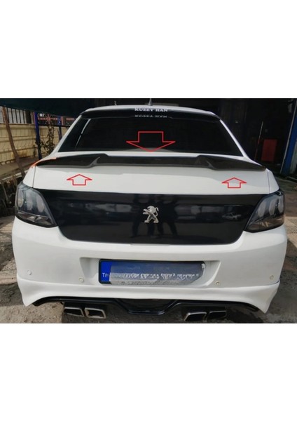 Citroen C-Elysee Makyajlı Kasa Yarasa Spoyler Fiberglass Boyasız