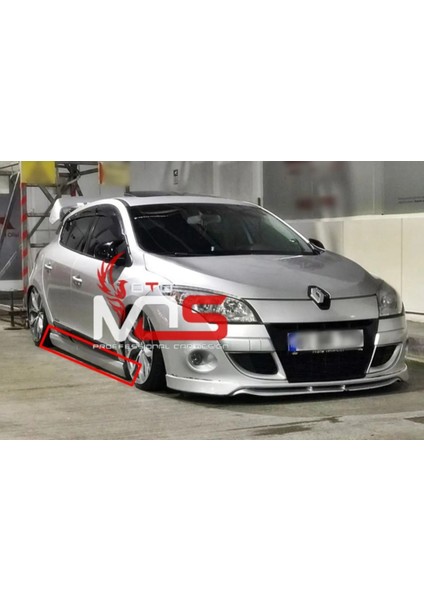 Renault Megane 3 Custom Marşpiyel Sağ Sol Takım Fiberglass Boyasız