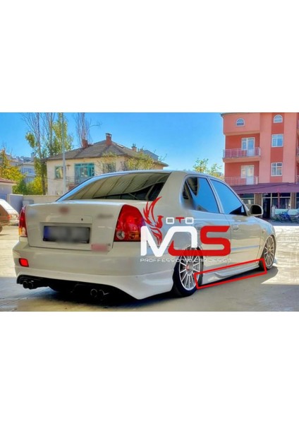Hyundai Accent Milenyum Kasa Custom Marşpiyel Sağ Sol Takım Fiberglass Boyasız