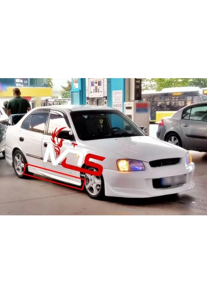 Hyundai Accent Milenyum Kasa Custom Marşpiyel Sağ Sol Takım Fiberglass Boyasız modelleri
