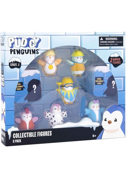 8'li Figür Seti S2 - Kırmızı Yelekli Penguenli Set fırsatları