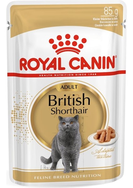 British Shorthair için Yaş Kedi Maması 85g
