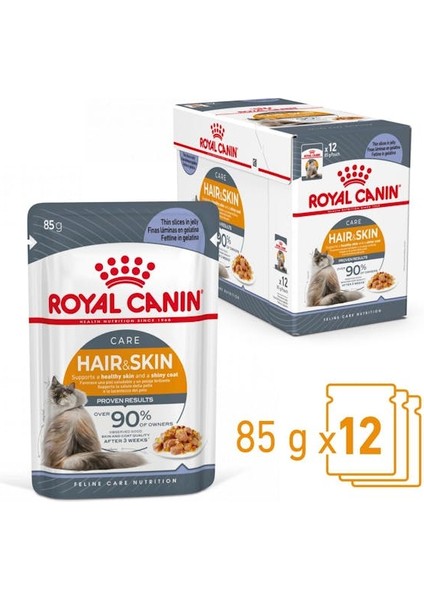 Hair&Skin Tüy ve Deri Sağlığı için Jöle İçerisinde Yaş Kedi Mamas