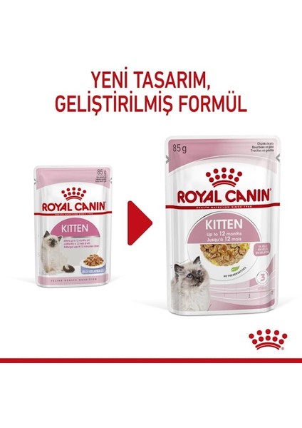 Yavru Kediler için Jöle İçerisnde Yaş Kedi Maması 85g indirimleri