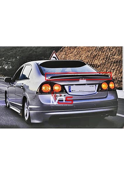 Honda Civic Fd6 Anatomik Spoyler Fiberglass Boyasız