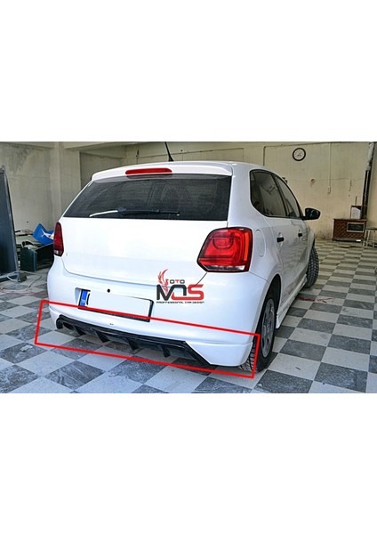 Volkswagen Polo 6r 2010-2015 Arka Tampon Eki Fiberglass Boyasız