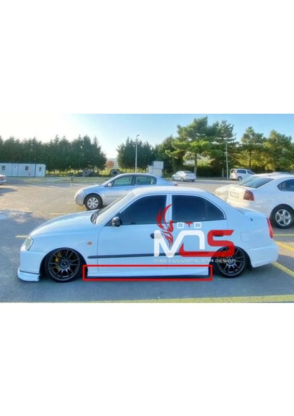 Hyundai Accent Milenyum Kasa Aero Marşpiyel Sağ Sol Takım Fiberglass Boyasız