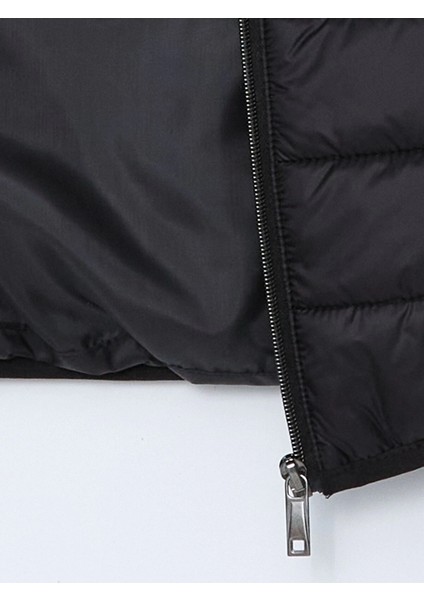 Lcwaıkıkı Classic Siyah Standart Kalıp Dik Yaka Erkek Şişme Yelek