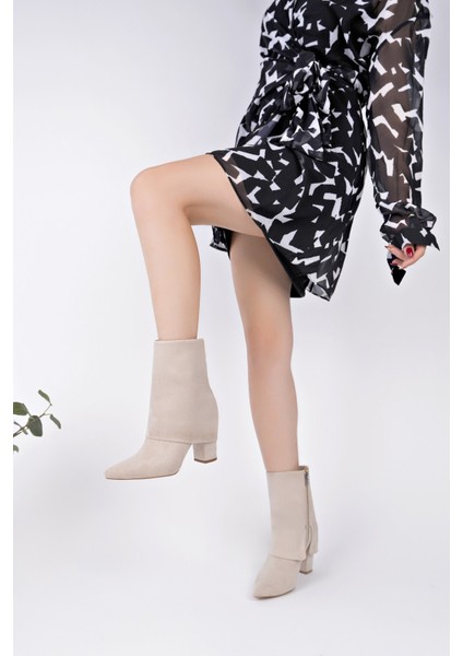 Impera Sivri Burun Kalın Topuklu Fermuarlı Kadın Bot indirimleri