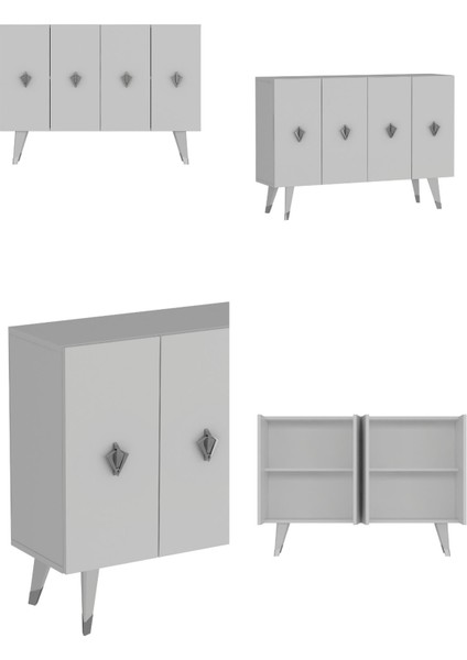 8163KM-32DH Konsol,kahve Köşesi,ayakkabılık,ofis Evrak Dolabı,mutfak Kiler Dolabı,tv Ünitesi-Bg