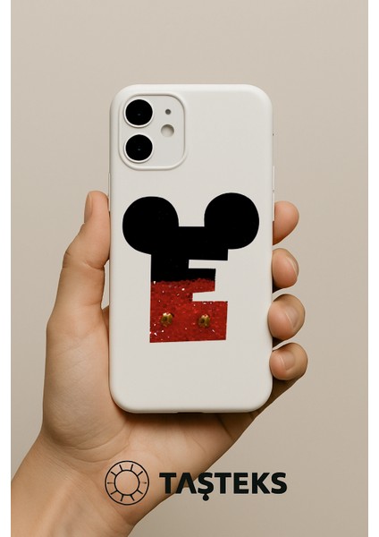 Taşlı Ütülenebilen Veya Sticker Olarak Kullanılabilen ' Mickey E ' Harfi fırsatları