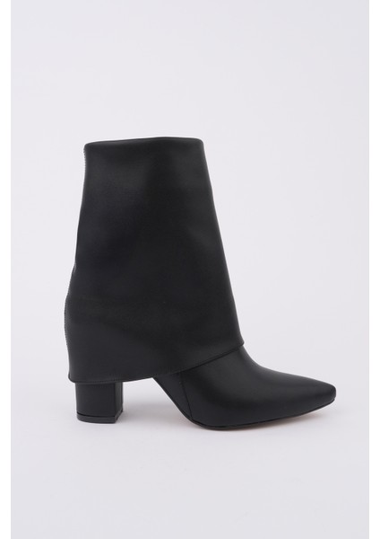 Impera Sivri Burun Kalın Topuklu Fermuarlı Kadın Bot