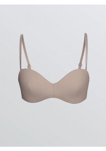 Lcw Dream Pembe Balenli Dolgusuz Düz Straplez Sütyen