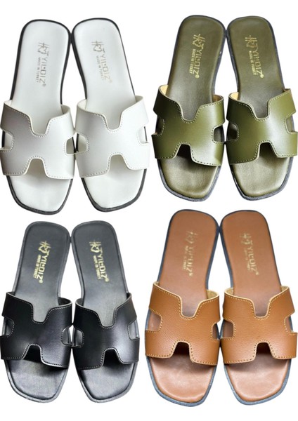 Hrms 4 Lü Kadın Dışarı Terlik Yazlık Günlük Terlik Deniz Plaj Çeyiz Misafir Ev Terliği