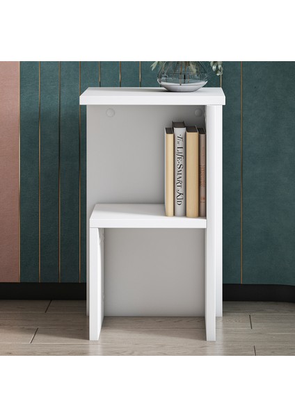Roisin Modern Çok Amaçlı Komodin & Yan Sehpa - Beyaz