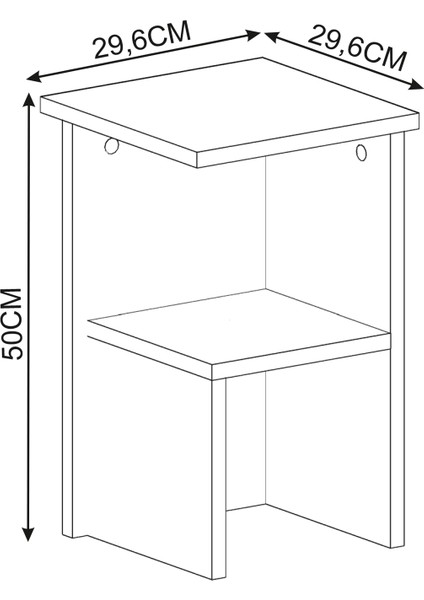 Roisin Modern Çok Amaçlı Komodin & Yan Sehpa - Beyaz indirimleri