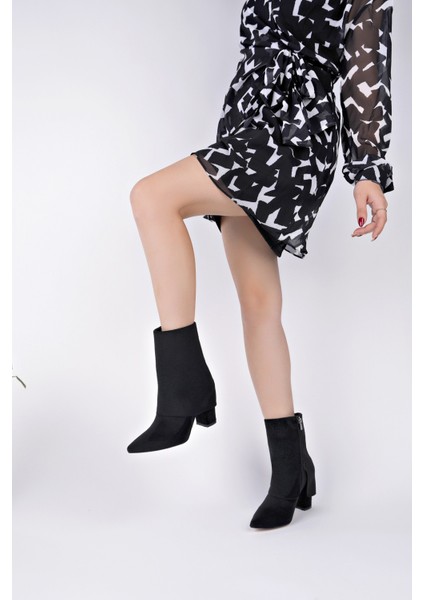 Impera Sivri Burun Kalın Topuklu Fermuarlı Kadın Bot fırsatları