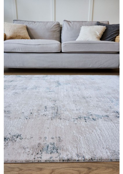 Lima 6211 Aqua - Polyester Şönil Halı | Dokuma Tabanlı Model