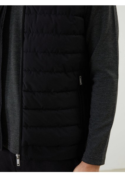 Lcwaıkıkı Classic Siyah Standart Kalıp Dik Yaka Erkek Şişme Yelek modelleri