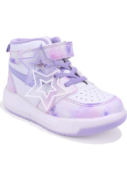 Yenni 946P25K416 Lila Ortopedik Günlük Işıklı Kız Çocuk Spor Bot
