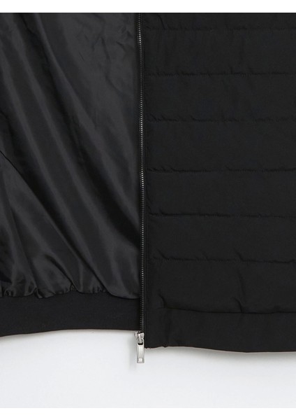 Lcwaıkıkı Classic Siyah Standart Kalıp Dik Yaka Erkek Şişme Yelek