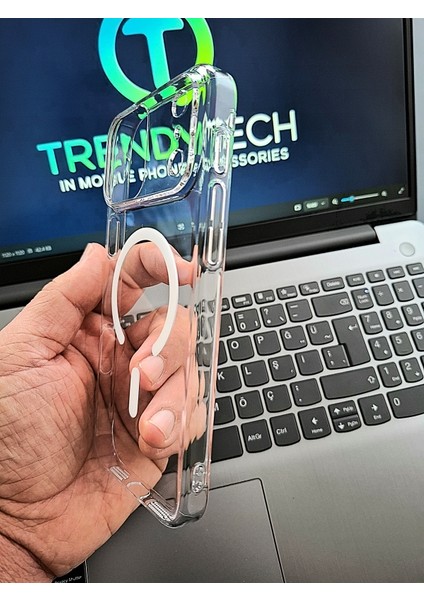 Apple iPhone 17 Pro Yüksek Kalite Magsafe Şarj Özellikli Sararma Yapmayan Şeffaf Sert Mika Kılıf modelleri