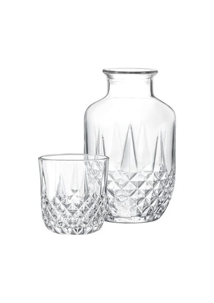 Audrey 525 ml Şeffaf Cam Başucu Sürahisi - Modern Tasarım, Günlük ve Özel Kullanım İçin Mükemmel