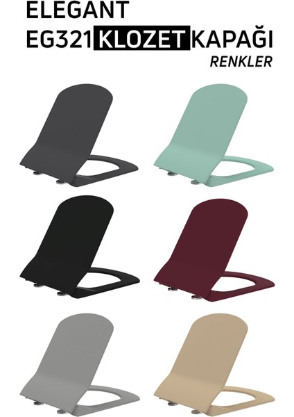 Elegant Duroplast Yavaş Kapanan Klozet Kapağı Berry fiyatları