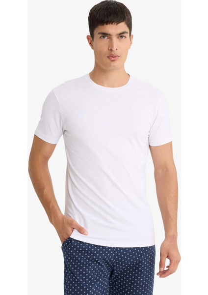 Slim Fit Dar Kesim Bisiklet Yaka Üst D3515AX25WN modelleri