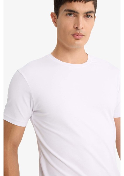 Slim Fit Dar Kesim Bisiklet Yaka Üst D3515AX25WN fırsatları