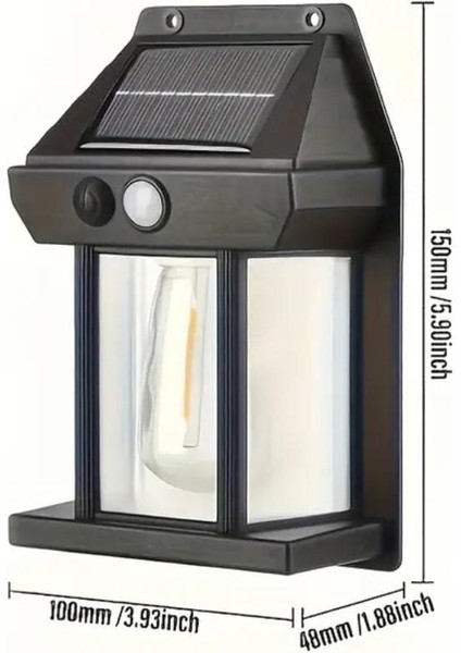 1 Adet Hareket Sensörlü Güneş Enerjili Dış Duvar Veranda Aydınlatma Lambası, Kamp Lambası modelleri