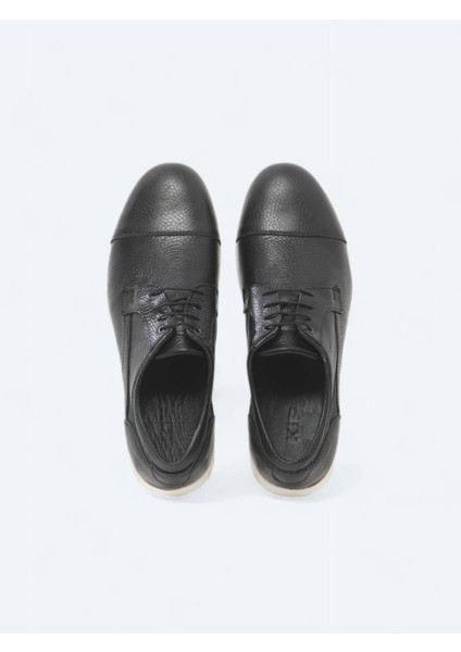Siyah Deri Smart Casual Ayakkabı indirimleri