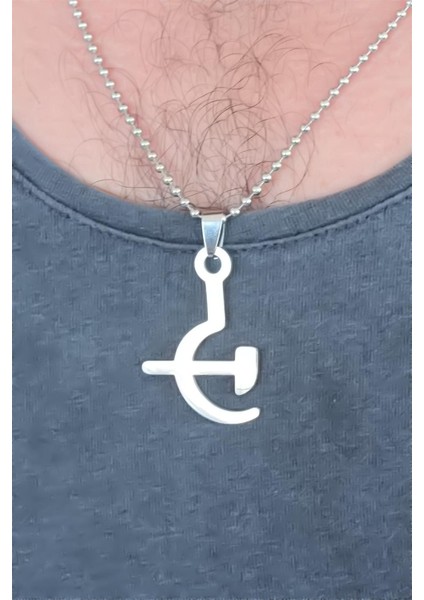 Silver Renk Metal Orak ve Balta Figürlü Erkek Kolye fiyatları