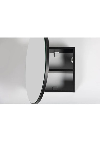 Fulya Aynalı Banyo Dolabı | Aynalı Dolap | Lavabo Üstü Dolap - 60CM Siyah fırsatları