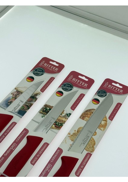 Rıtter 3'lü Set Ekmek 19 & Mutfak 15-13 cm Kırmızı Renk modelleri