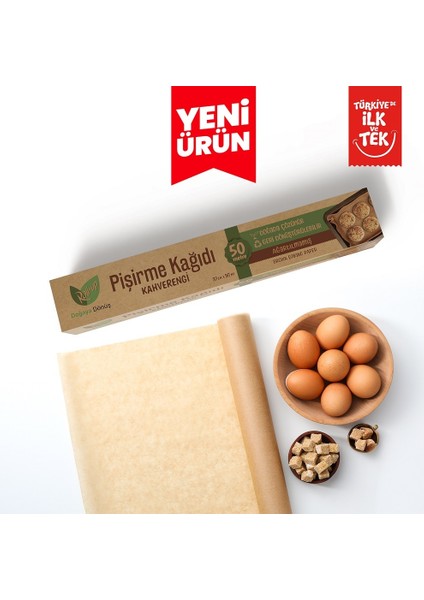 Kahverengi Pişirme Kağıdı 37CMX50M 1 Adet modelleri