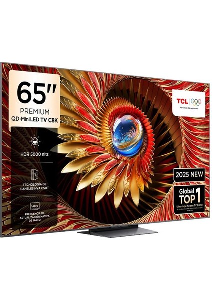 65C8K 65'' 164 Ekran Uydu Alıcılı 4K Ultra HD Google QD MiniLED TV fiyatları