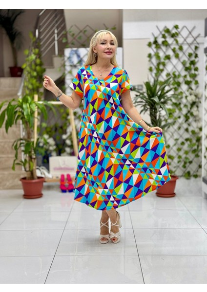 FD17155 Viskon Frida Elbise