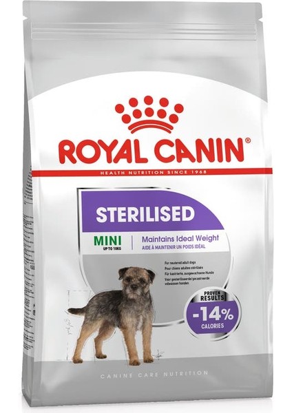 Mini Sterilised Kısırlaştırılmış Köpekler için Yetişkin Köpek Maması 3kg