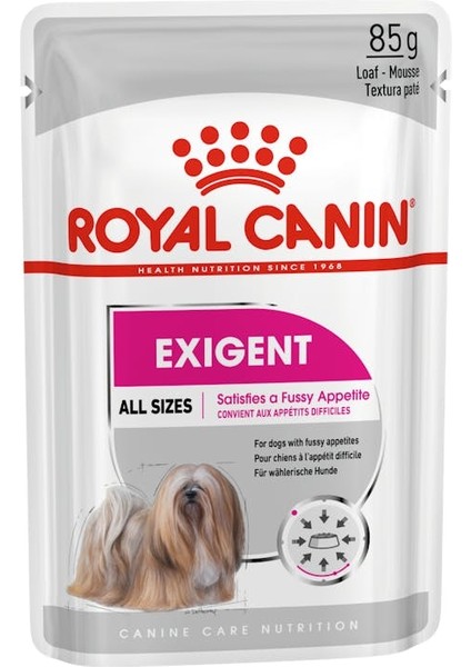 Exigent Seçici Köpekler için Yaş Köpek Maması 12 x 85g