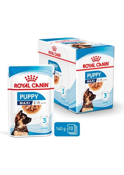 Büyük Irklar için Yavru Yaş Köpek Maması 10 x 140g indirimleri