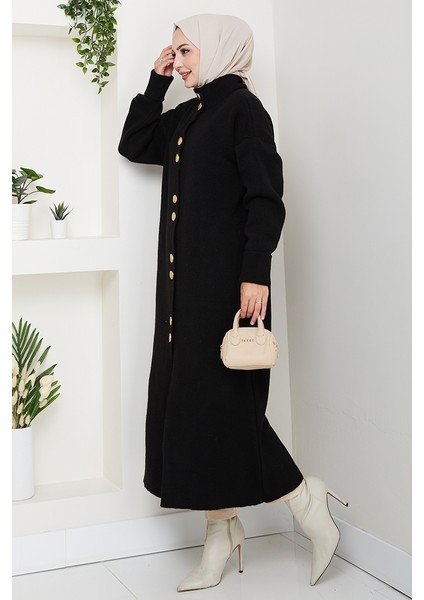 Reha Düğmeli Triko Hırka 1603 - Siyah indirimleri
