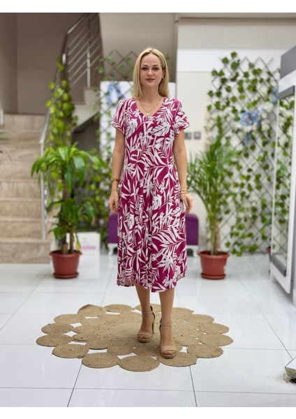 FD17099 Viskon Elbise fırsatları