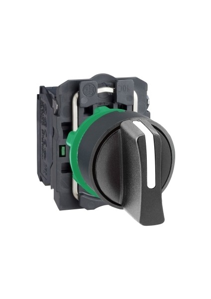 XB5AD33 1-0-2 Kalıcı Siyah Mandal Buton