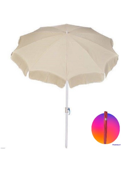 200CM Kalın Kumaş Plaj Bahçe Balkon Havuz Şemsiye +Taşıma Çantası